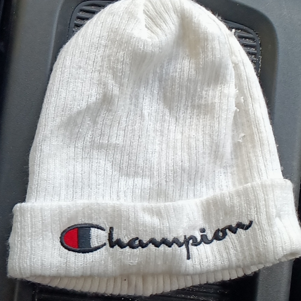 White Champion Beanie